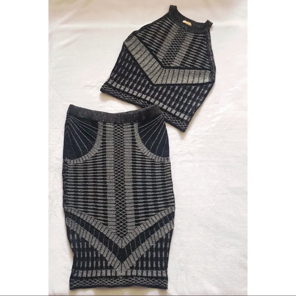 H&M Two Piece Set Halter Top & High Waisted Skirt